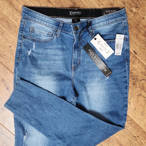 Lepore Jeans Lepore Belle Flex Waist High Rise Ankle Skinny Jeans Sz 2 New